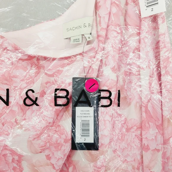 Sachin + Babi Pink Floral One-Shoulder Maxi Dress - Picture 9 of 10